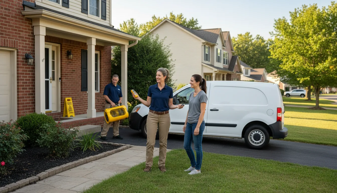 Water restoration image for Water Damage & Restoration Services in Story, AR